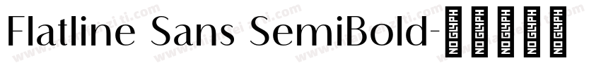 Flatline Sans SemiBold字体转换